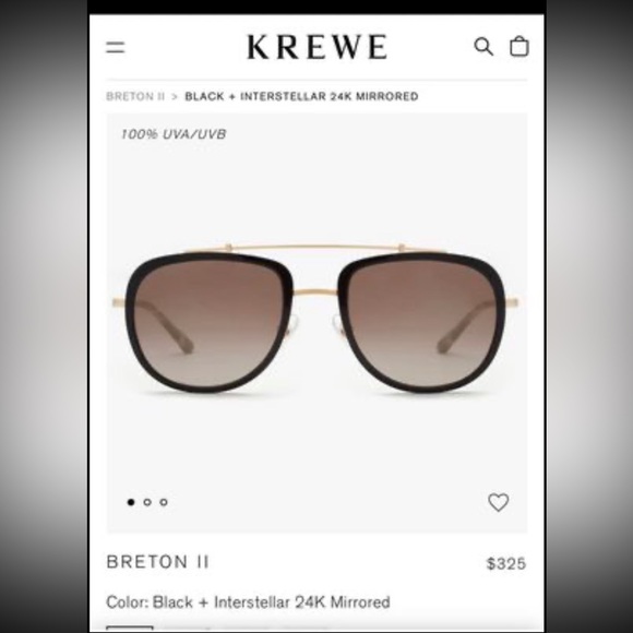 krewe sunglasses. brand new. comes with case